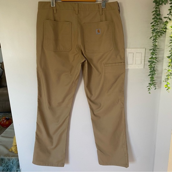 Carhartt Women's Tan Straight Leg Pants Size 12 Short - Picture 4 of 9